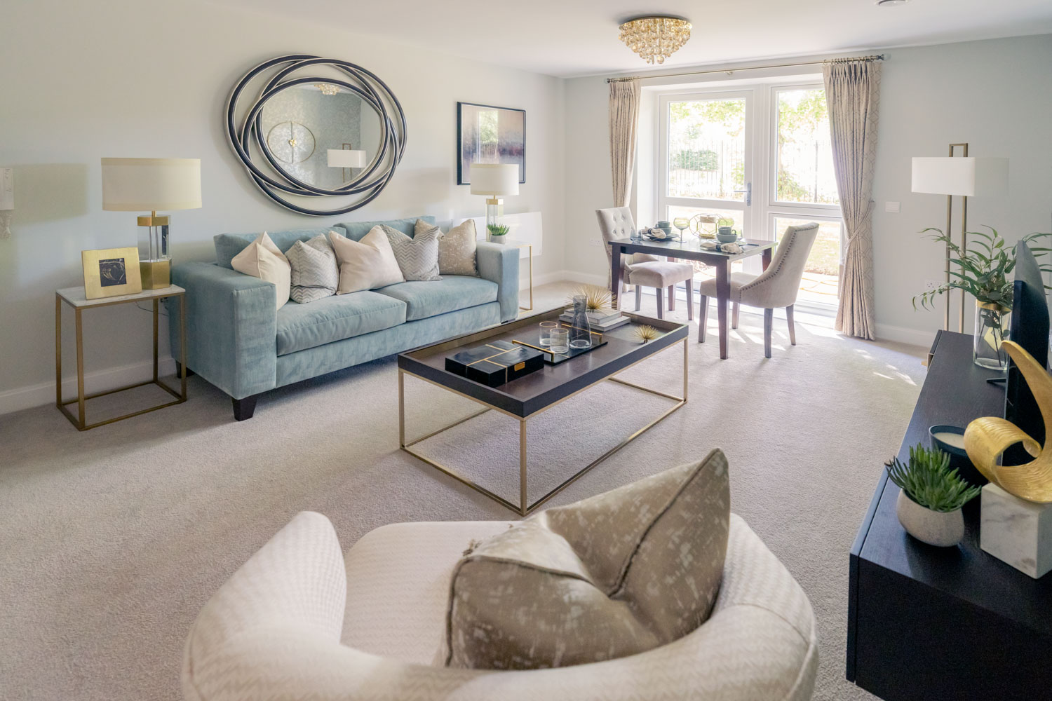Typical living room, Hewson Court, Hexham