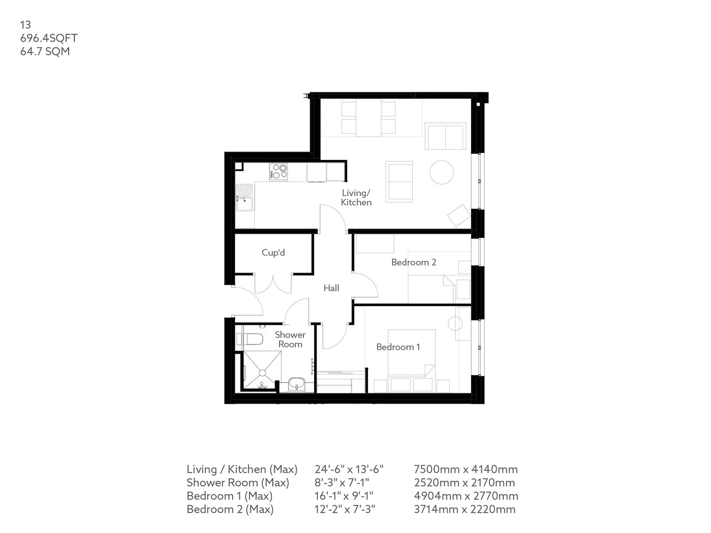 2Bed Retirement Apartment Baldock Property 13 Norton Place
