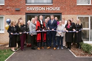 Member of Parliament and local Mayor join Davison House residents for official ribbon cutting