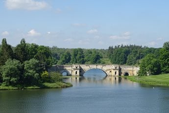 a bridge over a river