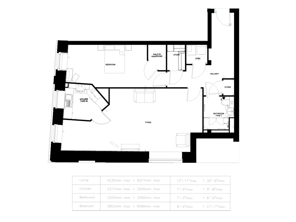 1Bed Retirement Apartment Leek Property 17 Portland Grange