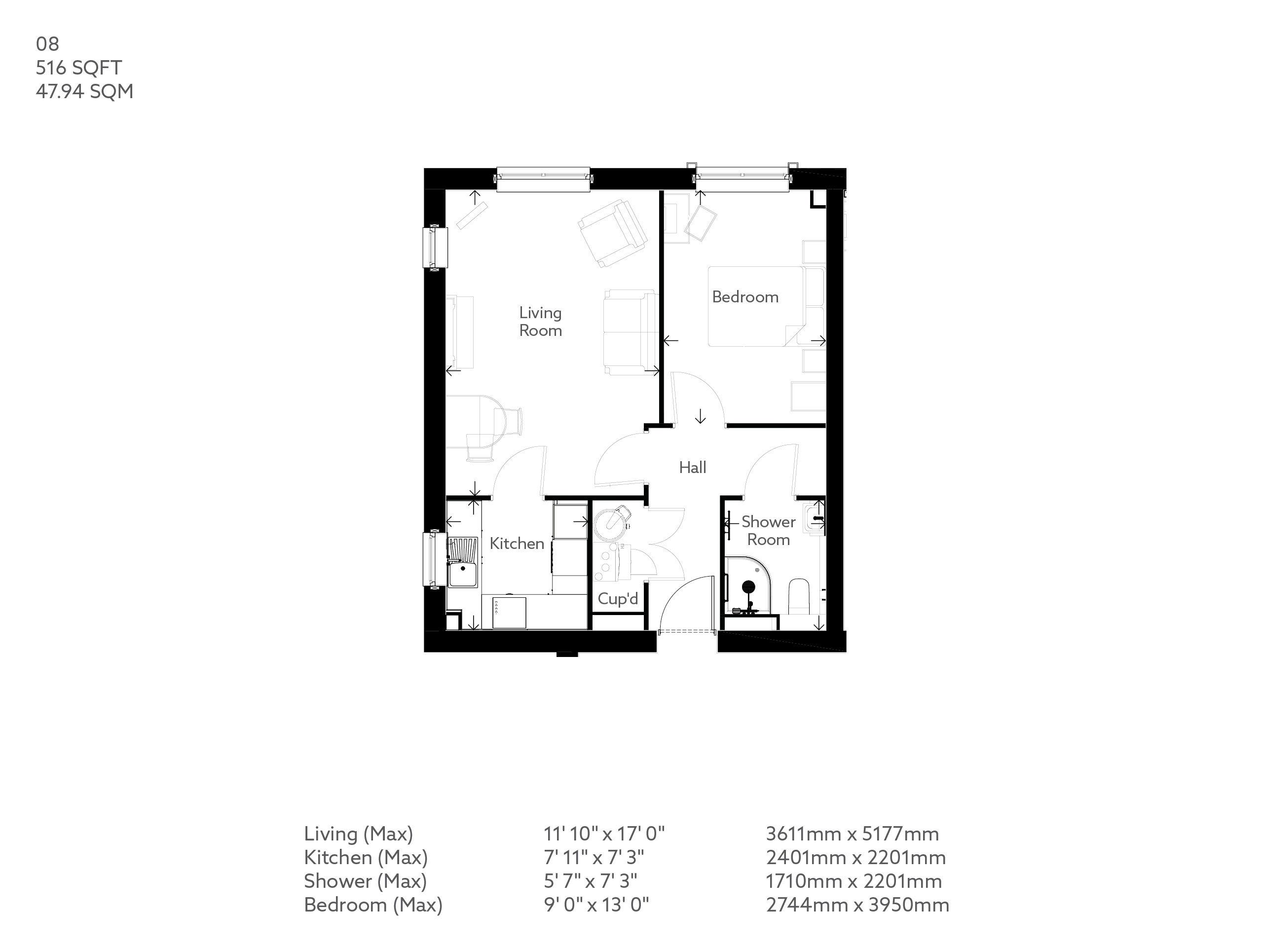1Bed Retirement Apartment Ipswich Property 08 Thomas Wolsey Place
