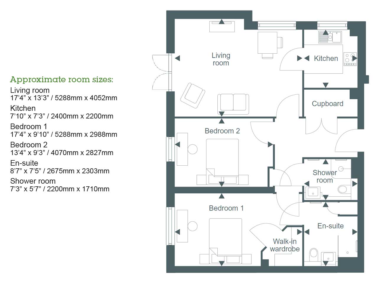 2Bed Retirement Apartment Warlingham Property 04 View Flat