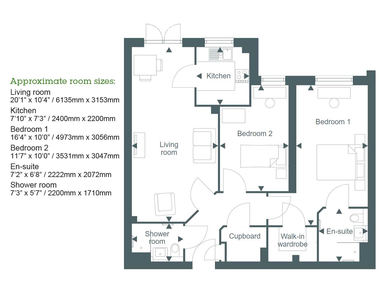2Bed Retirement Apartment Warlingham Property 23 Langton House