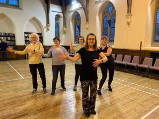 McCarthy Stone homeowner Lynne’s dance class for the over 50s is just across the road from her retirement property in Sunderland. She says, “it keeps us young”.
