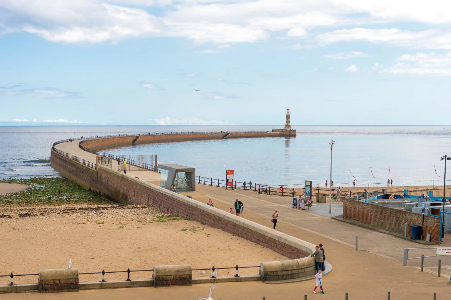 a walkway leading to a beach