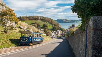 Beautiful town view in Llandudno, Wales