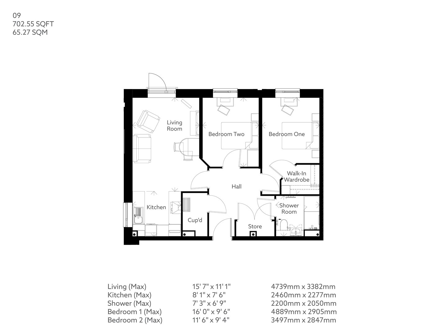 2Bed Retirement Apartment Warminster PROPERTY 09 Crescent Place