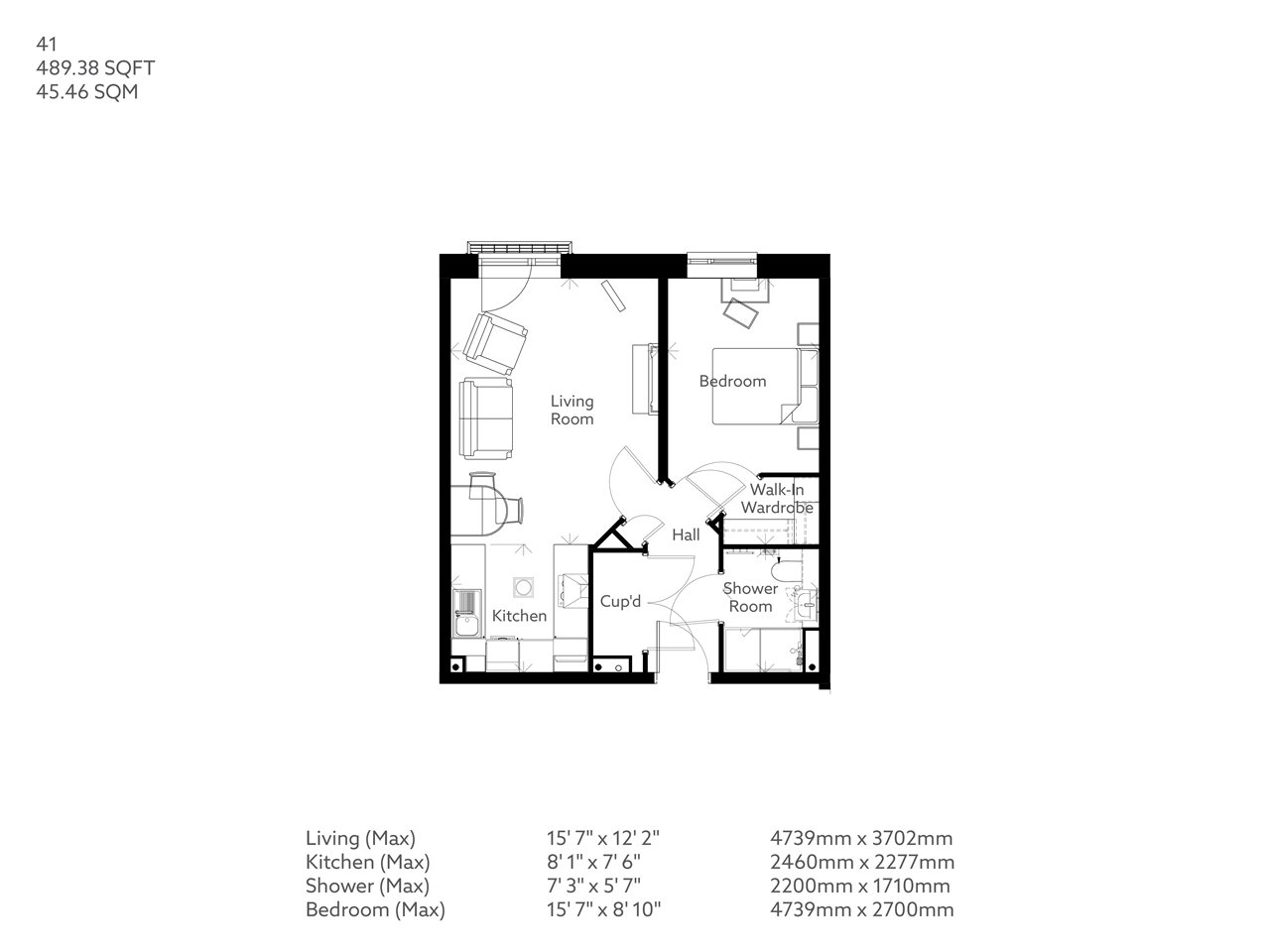 1Bed Retirement Apartment Warminster PROPERTY 41 Crescent Place