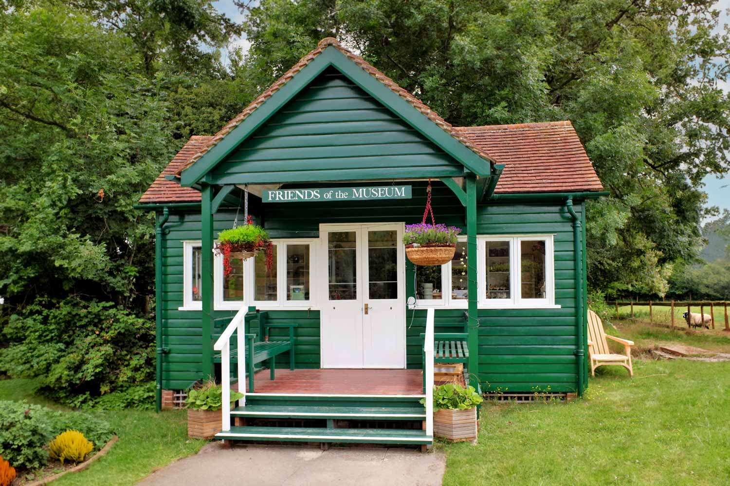 a small green house