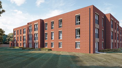 a large brick building