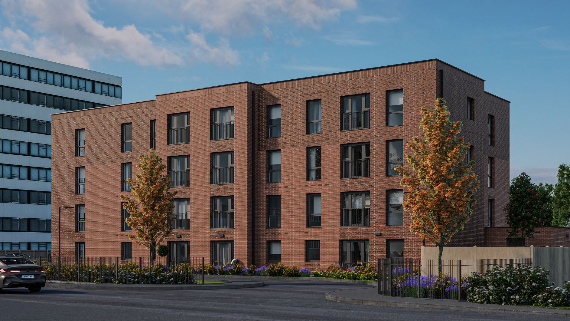 a large brick building