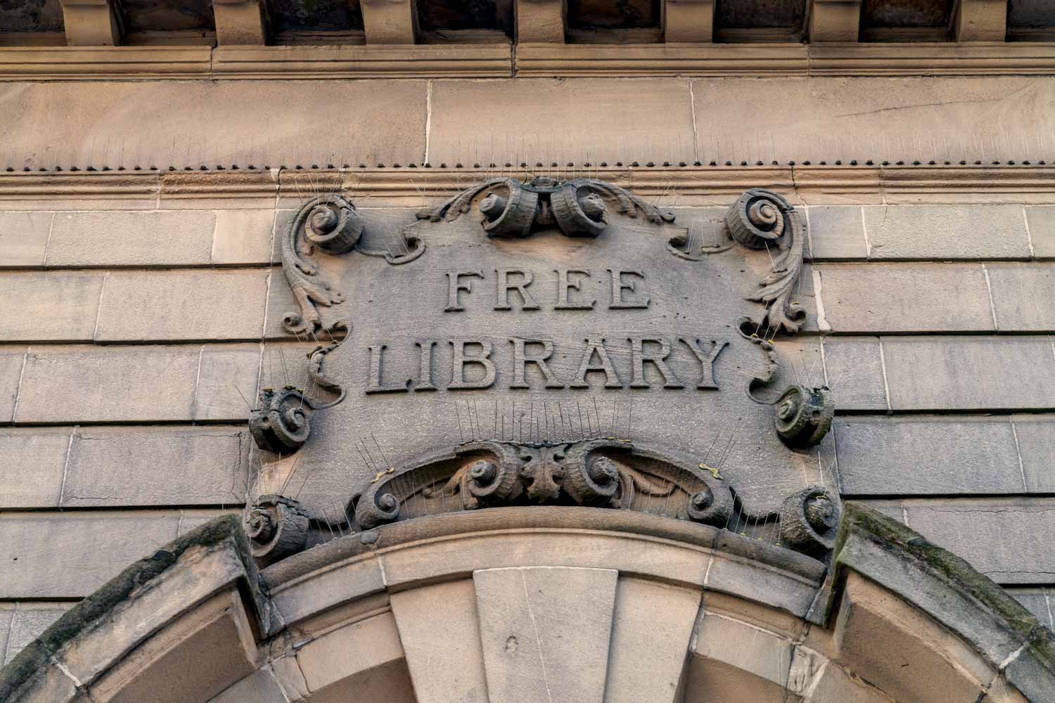 a sign on a building