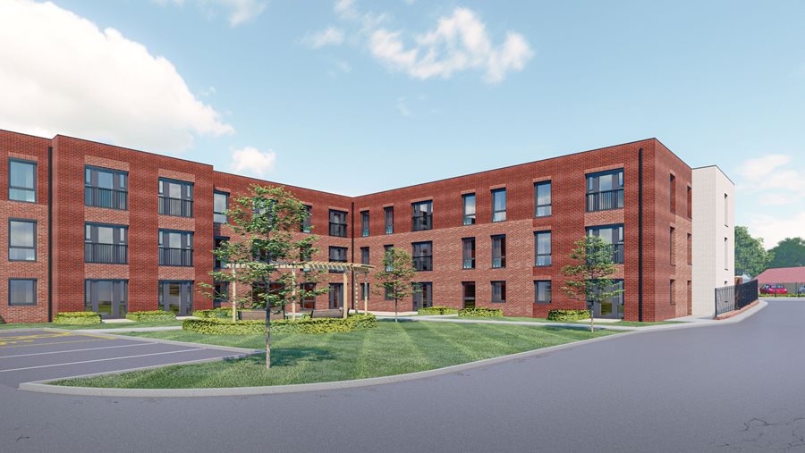 a large brick building