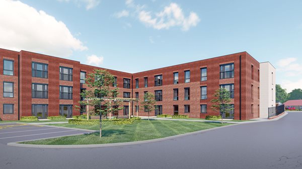 a large brick building