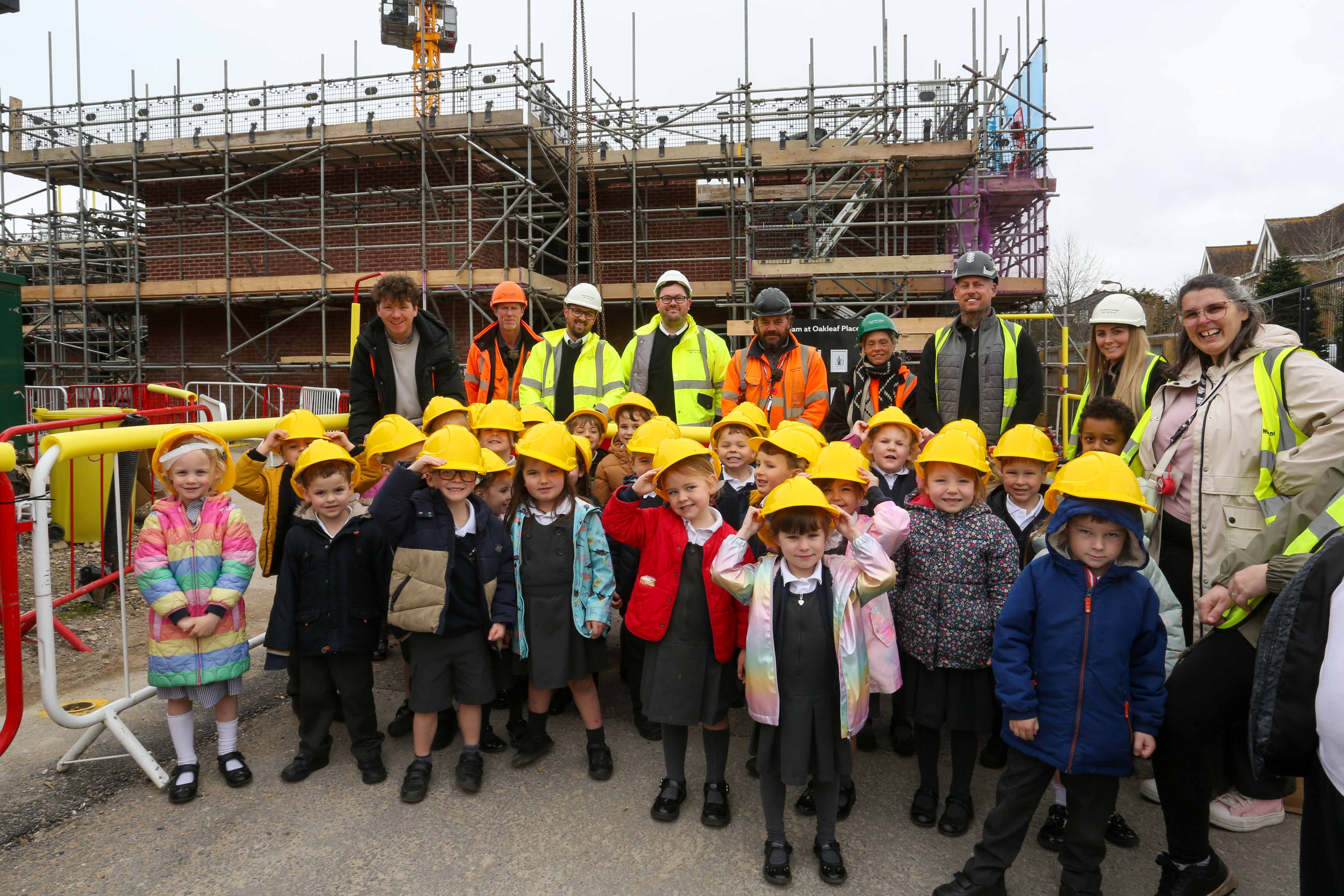 Pupils Visit Oakleaf Place Development For Hands-On Construction Experience