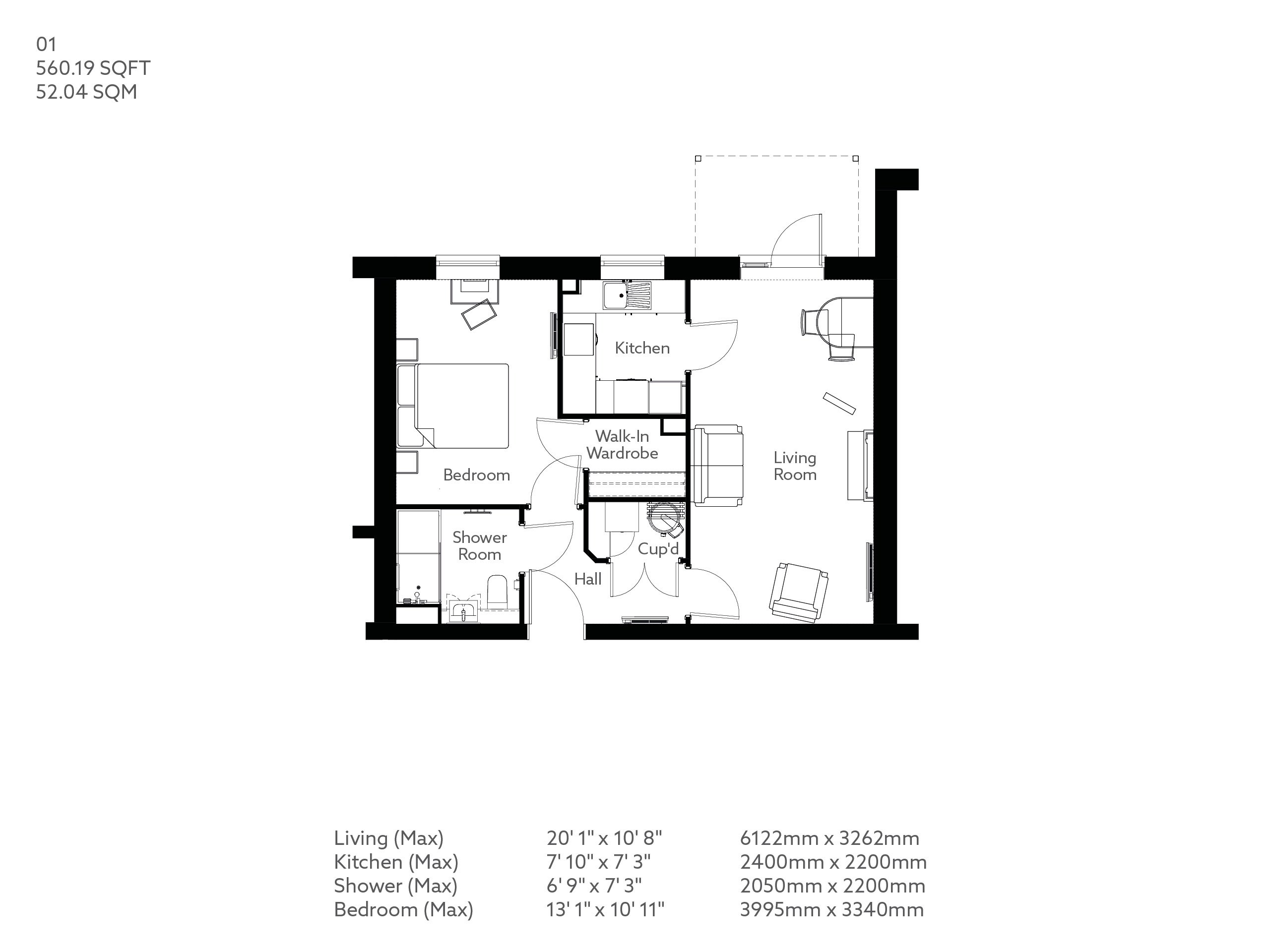 1Bed Retirement Apartment Burley in Wharfedale Property 01 Summer