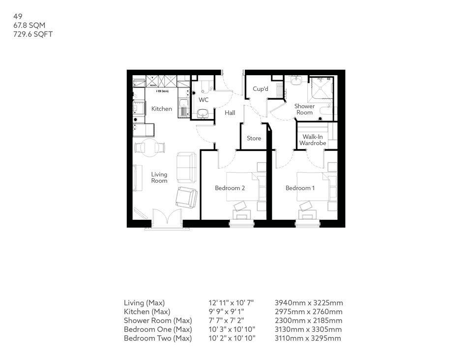 2Bed Retirement Apartment Ossett Property 49 Whitaker Grange