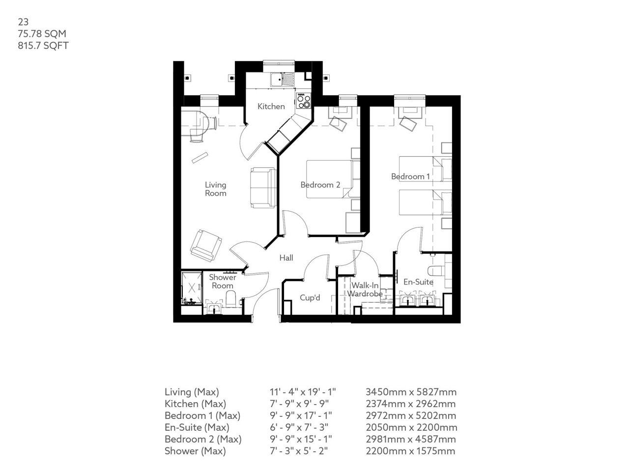 2Bed Retirement Apartment Standish Property 23 Brideoake Court McCarthy Stone