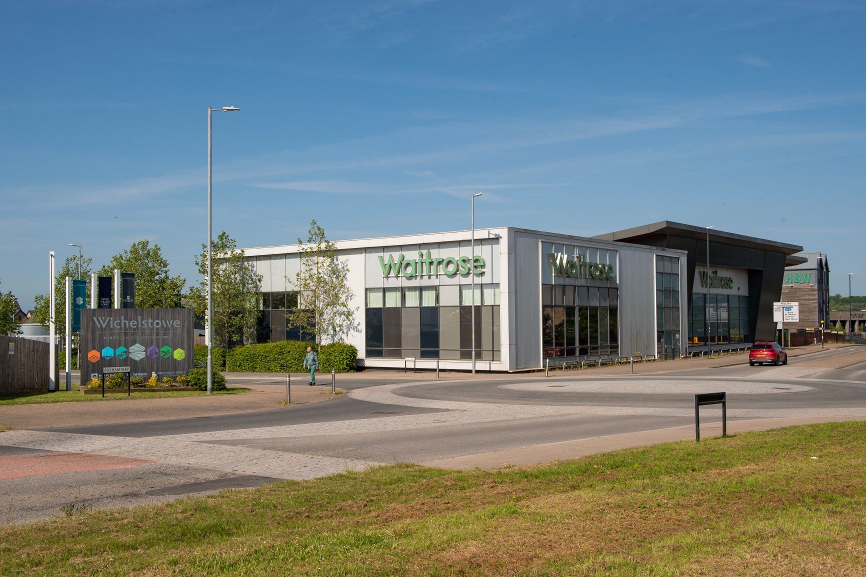 a building with a sign on the front