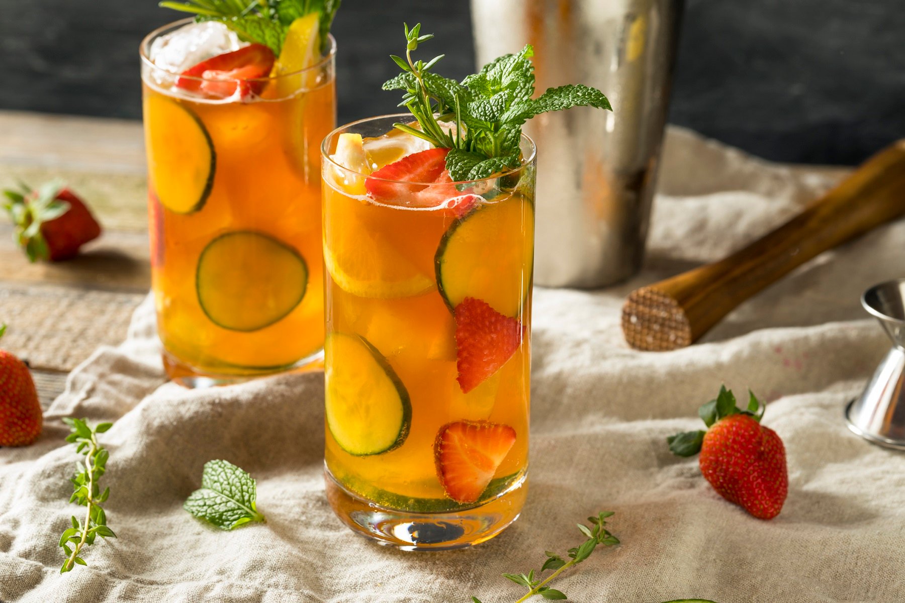 Pimm's on the patio