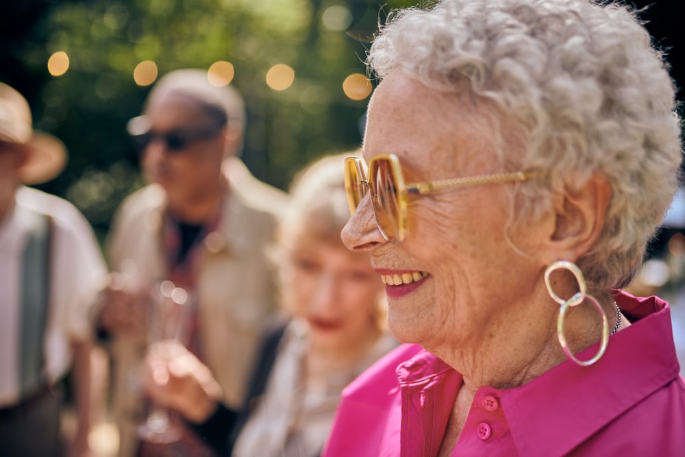 a person wearing glasses