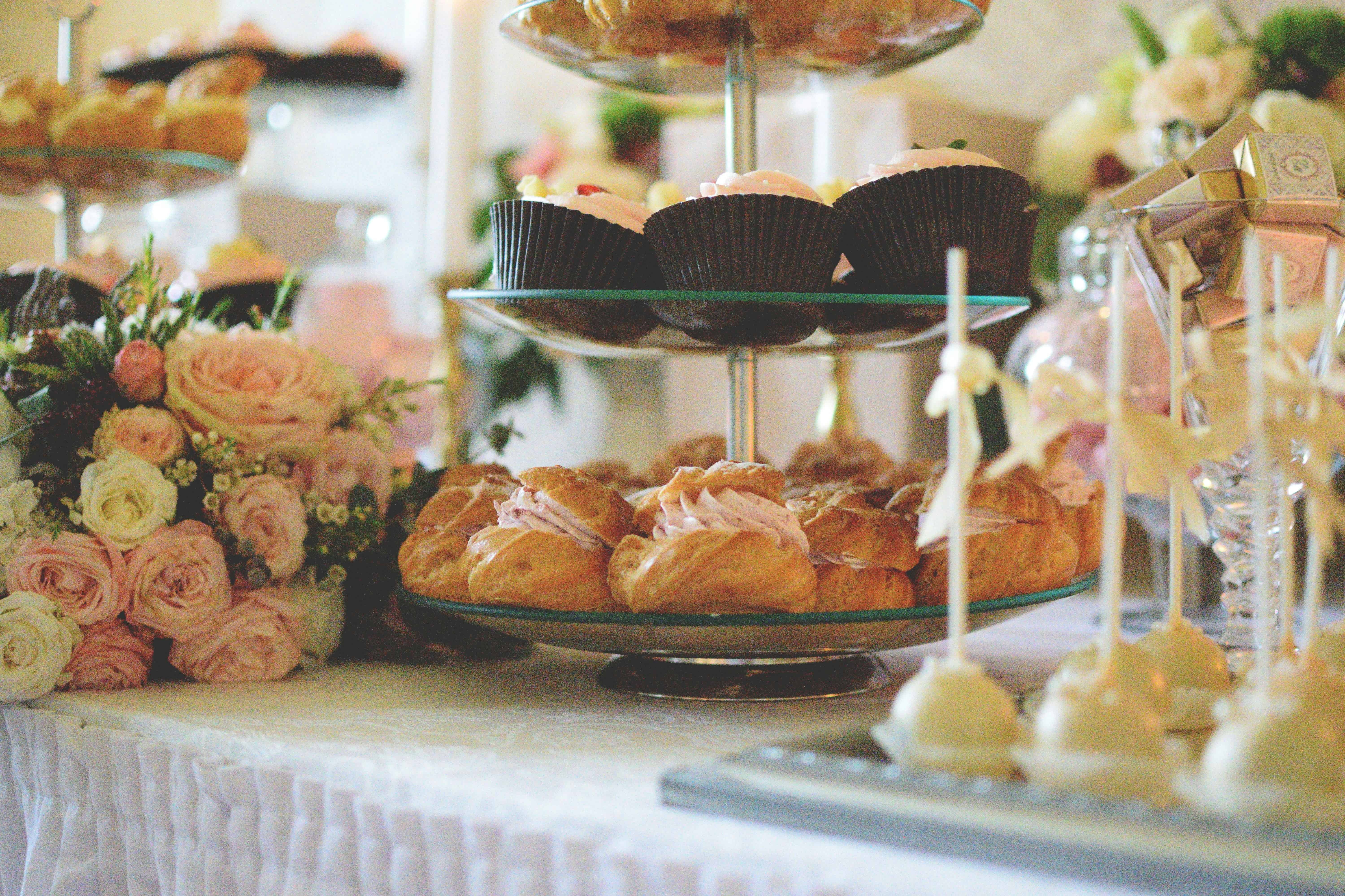 a display of pastries