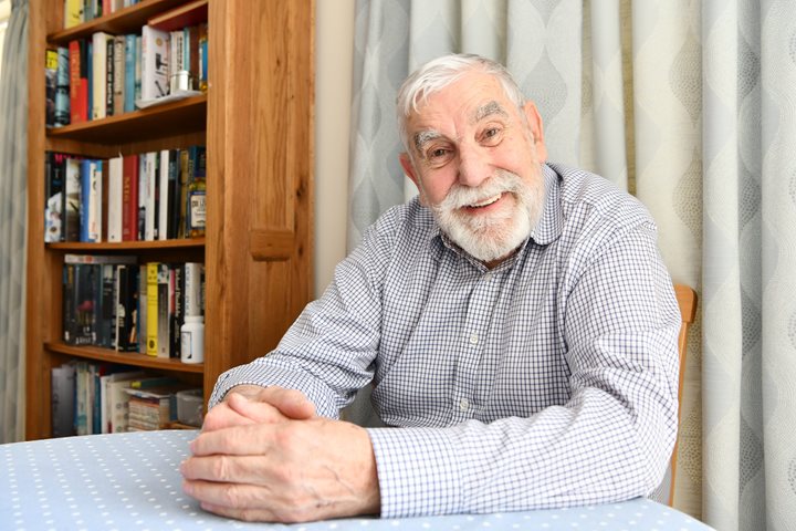 a person sitting at a table