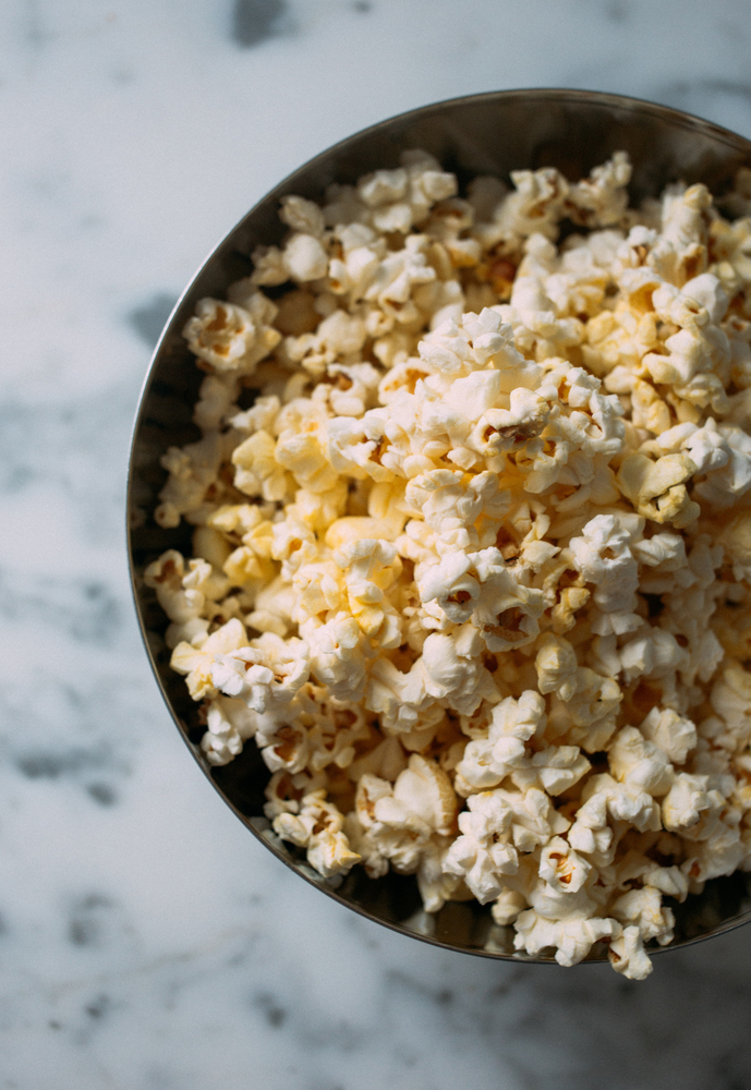 a bowl of popcorn