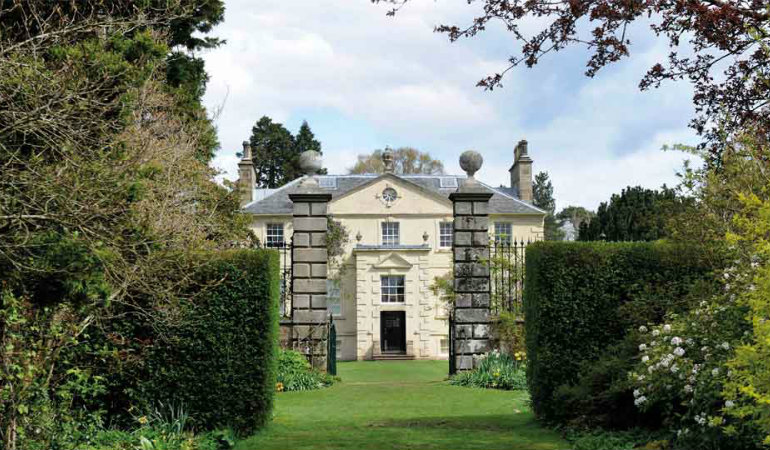 a house with a garden