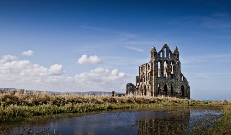 a castle on a hill