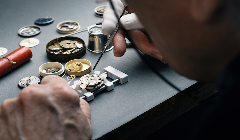 a person making coins
