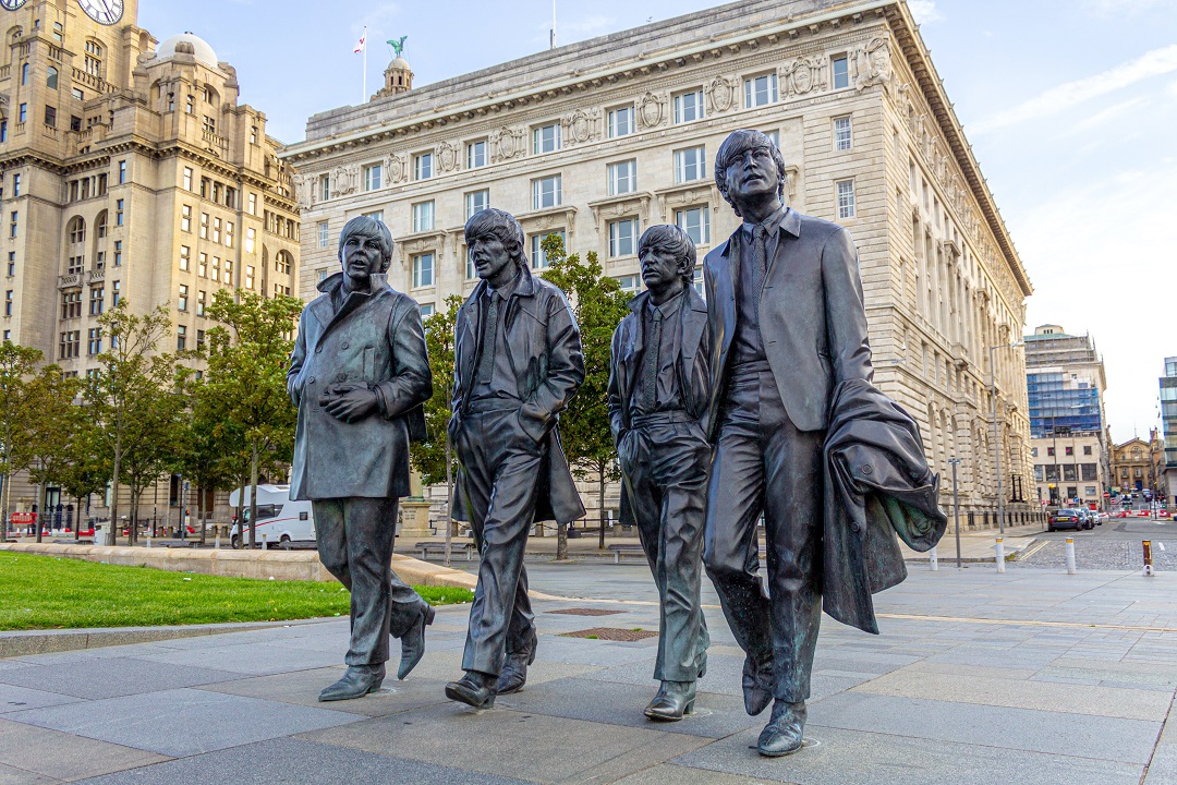 Iconic Beatles statues in Liverpool