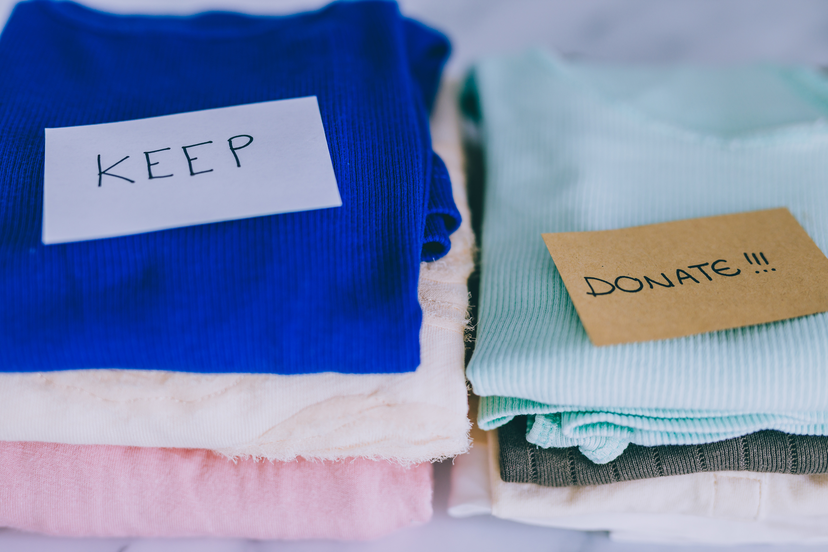 a group of different colored towels