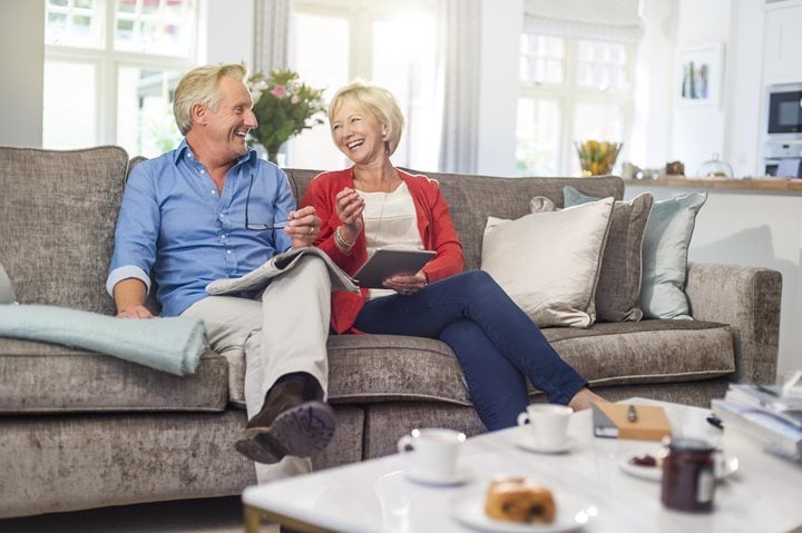 People sitting on sofa