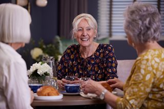 a few women having a conversation