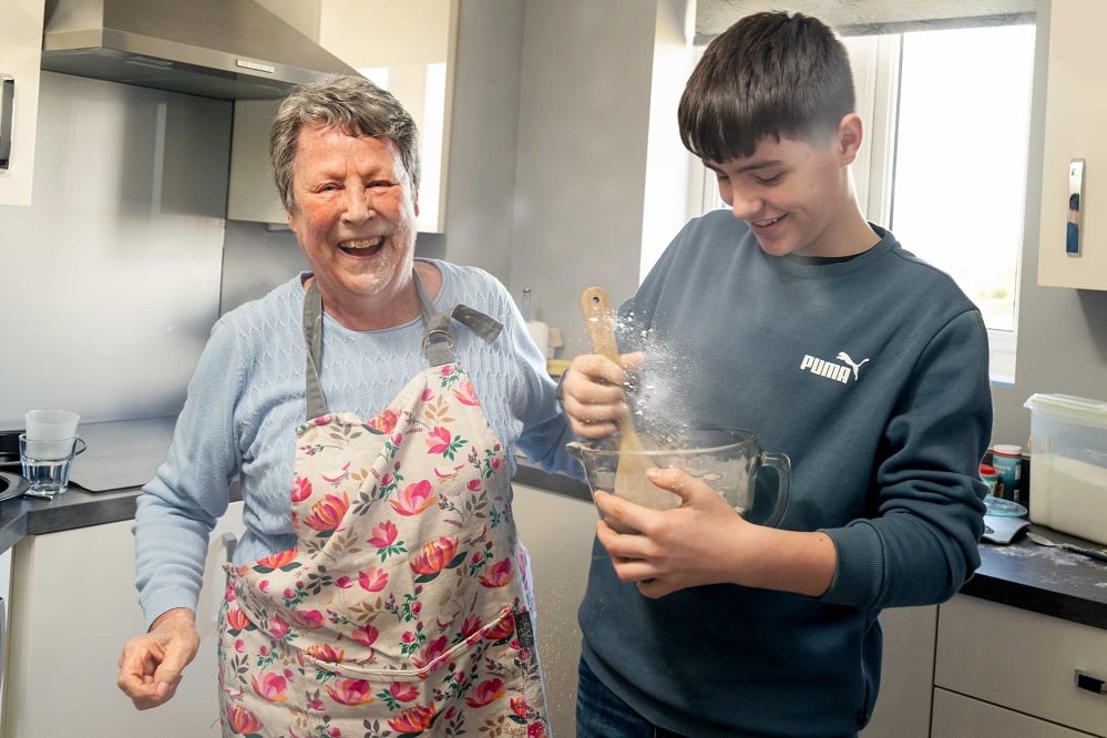 Christine and her grandson Thomas