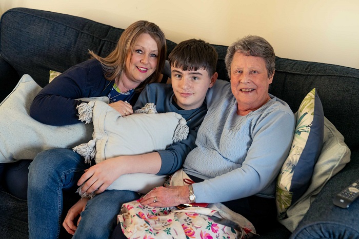 Christine with her daughter Alison and Grandson Thomas