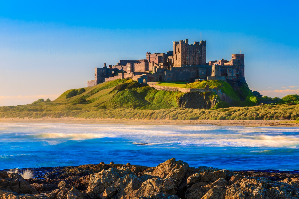 Bamburgh Castle in Northumberland