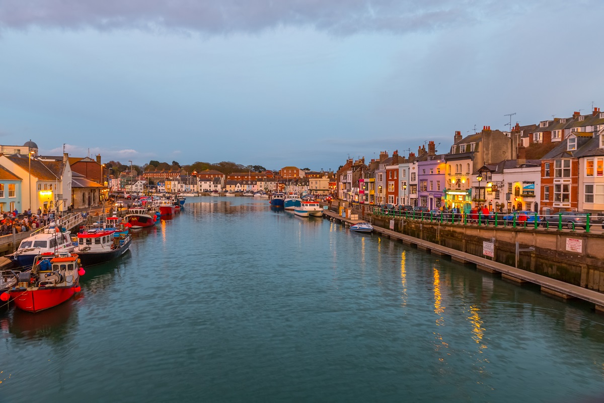 Weymouth harbour in Dorset