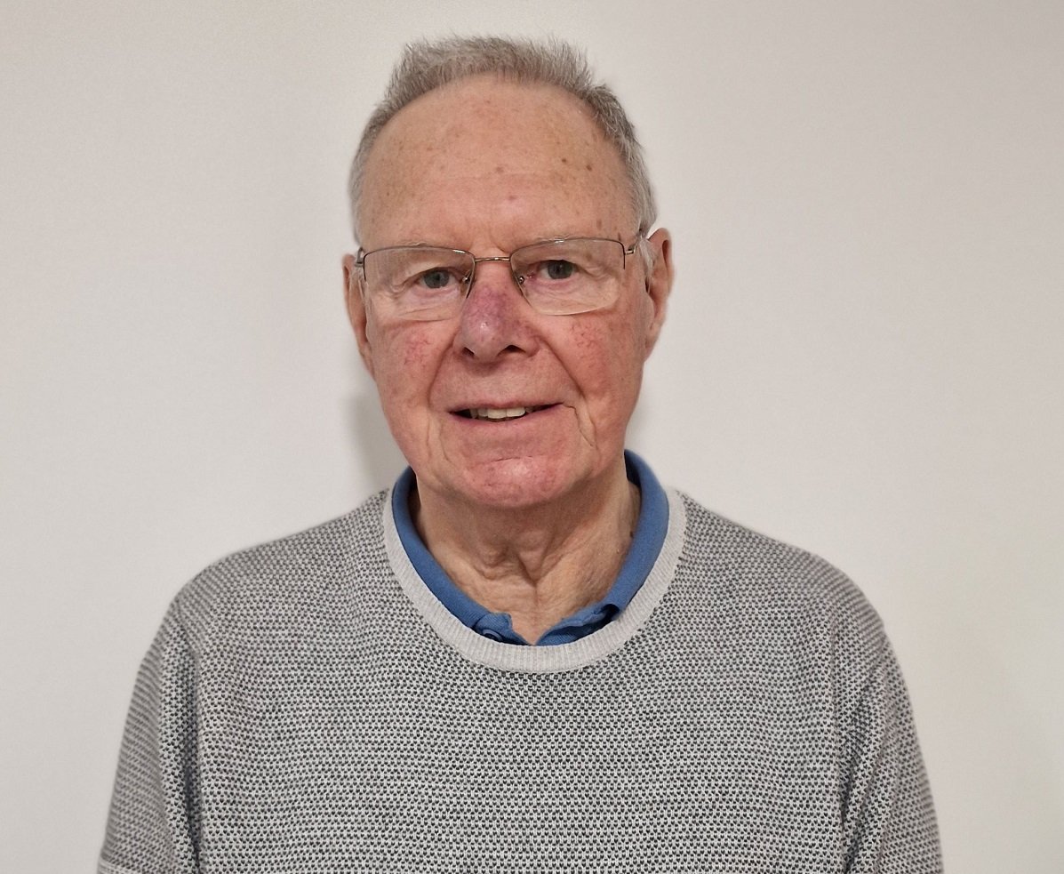 a man wearing glasses