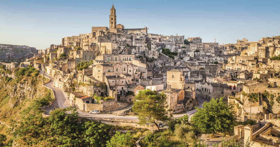 Matera with a tower