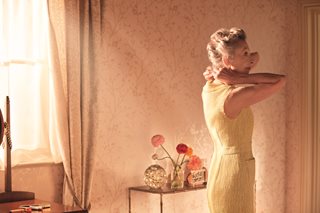 a girl in a dress