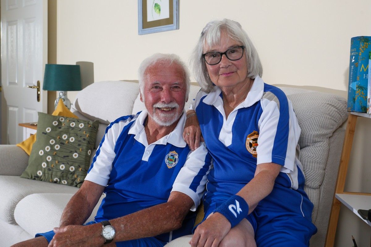McCarthy Stone retirement apartment homeowners Jean and Richard met while doing their retirement hobby, bowling