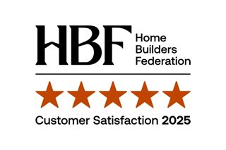 HBF 5 Star award 2025 logo. McCarthy Stone has received the House Builder Federation’s Five Star award for customer satisfaction again.