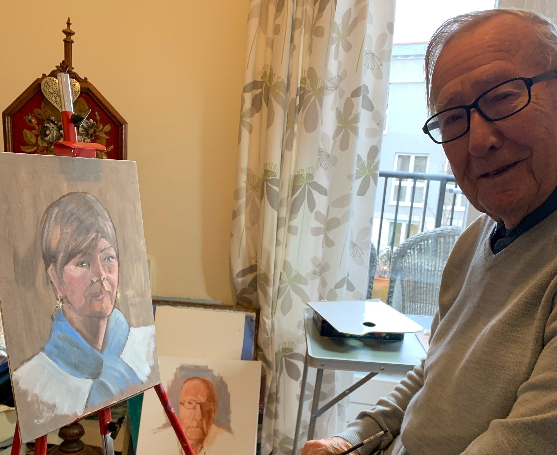 McCarthy Stone homeowner Graham and his latest work of art