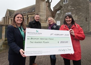 Bridport Heritage Forum Gets £200 Boost From  Local Retirement House Builder