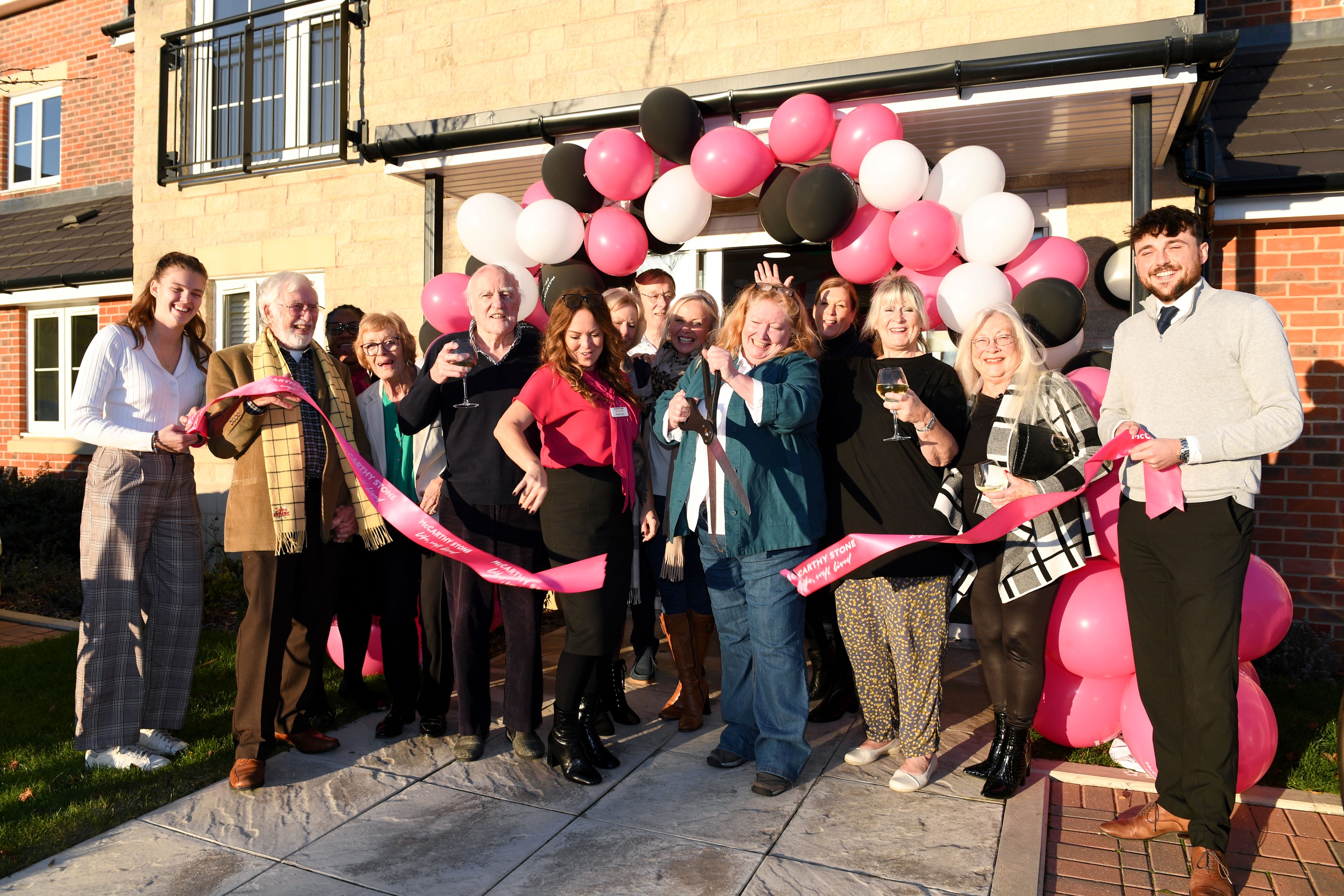 Charlie Dimmock cuts the ribbon to officially open Penny House