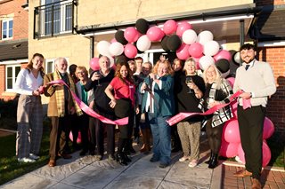 Charlie Dimmock cuts the ribbon to officially open Penny House