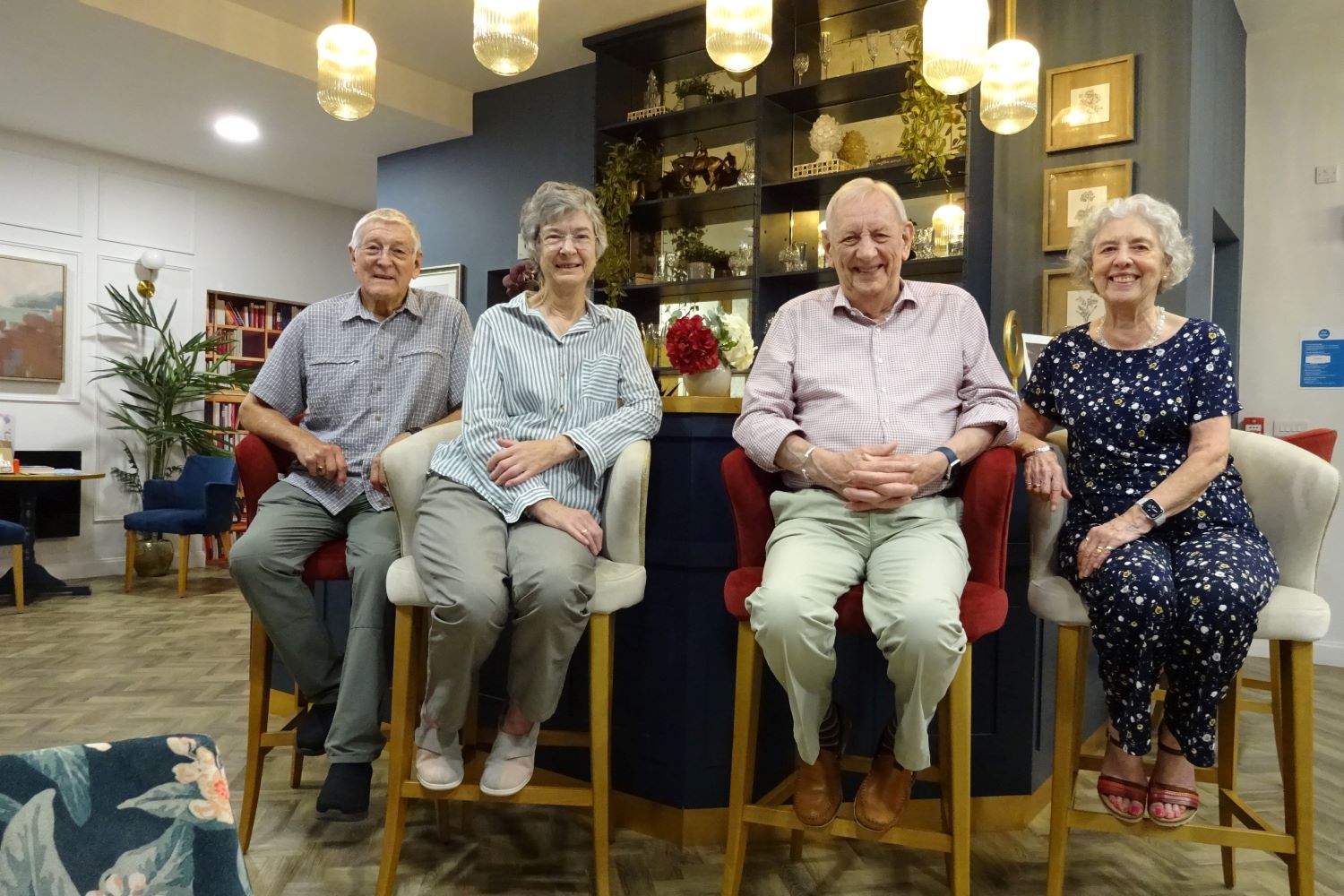 Micheal and Jean and Dave and Cynthia have found friendship at their retirement community in Cambridgeshire.